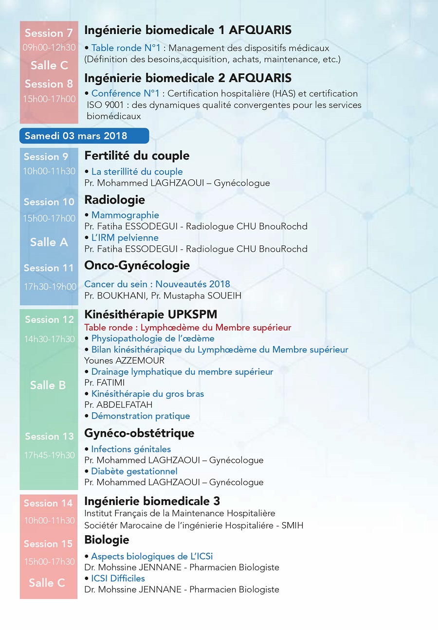 PROGRAMME SCIENTIFIQUE DU FORUM AFRIQUE GLOBAL SANTE 20181 3